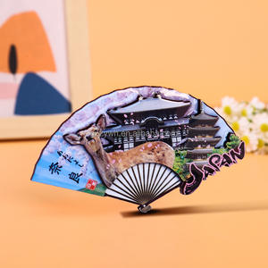 Aimant de réfrigérateur japonais, aimant de réfrigérateur panoramique, décoration magnétique créative en bois pour réfrigérateur, cadeau commémoratif de voyage - Product Image 5