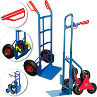 Chariot de livraison pliable en aluminium industriel de 200 kg avec deux roues solides pour le transport d'outils lourds