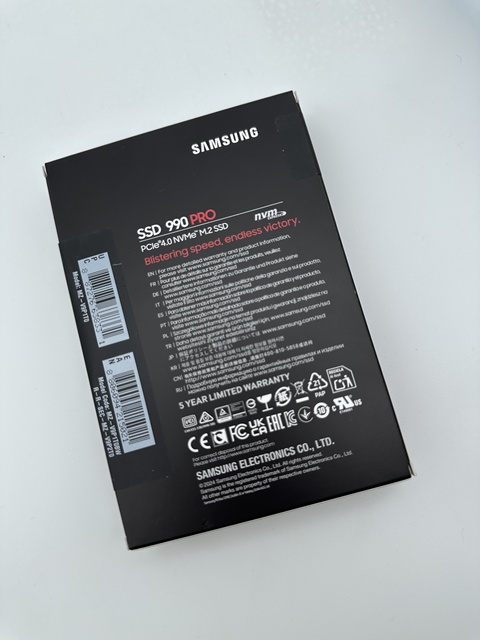NVMe PCIe M.2 2280 SSD Samsung 990 Pro  for Laptop PC High Speed Large Capacity Storage Bulk