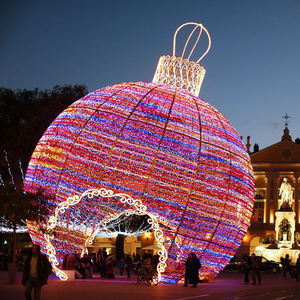 Décorations d'extérieur, lumières d'ornement de Noël, lumières LED 3D en forme de boule, motif de chien, lumières pour la <span class=keywords><strong>maison</strong></span> - Product Image 3