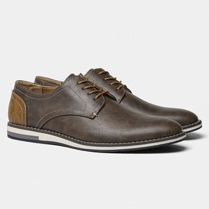 Zapatos de Cuero para Hombre, Estilo Casual para Caminar, Transpirables y Cómodos, con Malla y Combinación de Colores - Product Image 6
