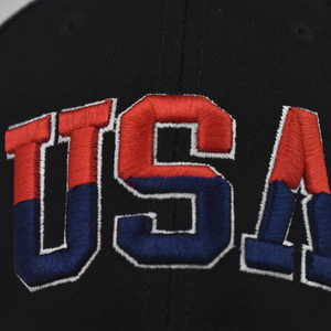 Cappellino da Baseball classico all'ingrosso cappelli ricamati grande USA e bandiera americana in maglia cappello da camionista e cappelli da Baseball in puro cotone versione - Product Image 4