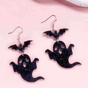Joyería de estilo punk con diseño de murciélago fantasma de la serie Halloween, estilo europeo y americano, la más vendida en AliExpress - Product Image 4