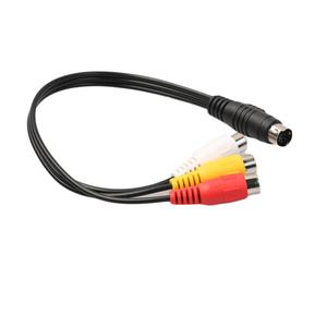 De S 6 7 8 9 10 PIN MINI DIN <span class=keywords><strong>A</strong></span> 3 <span class=keywords><strong>RCA</strong></span> 6 Divisor de Cable <span class=keywords><strong>RCA</strong></span> AV para reproductor de DVD - Product Image 2