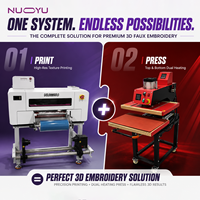 Imprimante UV DTF Nuoyu NY-A301 A3, ensemble neuf, tête d'impression automatique Epson I3200U1HD, encre UV, largeur 300 mm, 6 PASS/h, étiquettes personnalisées, broderie