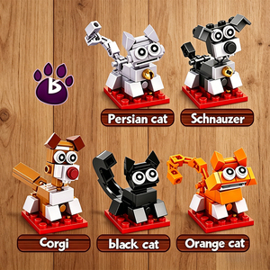 Juego de Bloques de Construcción JY Lovely Pet <span class=keywords><strong>Series</strong></span> con Partículas Pequeñas y Medianas para Niños, Regalo Educativo para Fiestas - Product Image 5