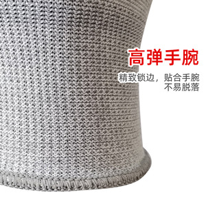 ถุงมือเคลือบ PU ป้องกันไฟฟ้าสถิตย์ 13 เข็ม สีเทา สำหรับใช้ในห้องคลีนรูม ผิวสัมผัสกันลื่น - Product Image 5