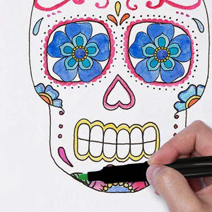 Set de 20 stylos marqueurs permanents pour tissu-Non toxique, <span class=keywords><strong>indélébile</strong></span> et permanent Peinture pour tissu Stylo <span class=keywords><strong>marqueur</strong></span> <span class=keywords><strong>textile</strong></span> à pointe fine - Product Image 2