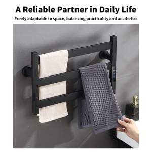 Toallero Eléctrico Inteligente con Calefacción, Fácil de Instalar, con Función de Temperatura Constante para Hoteles y Hogares - Product Image 3