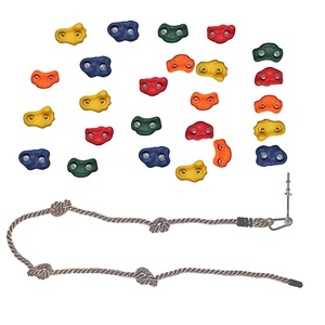 <span class=keywords><strong>GIBBON</strong></span> ET-756201 Facile Installer et Enlever DURABLE MATÉRIAUX Mur D'escalade De roche Détient Kit avec Corde D'escalade pour Enfants - Product Image 4