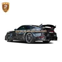 Kit carrosserie en fibre de carbone sèche style TC 2019-2024 pour Porsche 911 992 : pare-chocs arrière, cache-phare avant et pièces de garde-boue