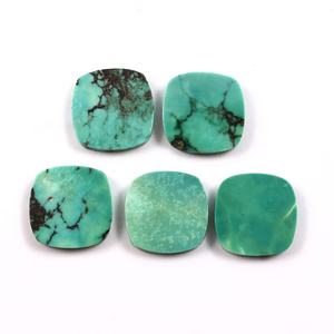 Turquesa Tibetana Natural Marca AMARA, Piedras Verdes Planas de Alta Calidad para Joyería, Venta al por Mayor de Gemas NT-CusFG-01 Tercera - Product Image 5