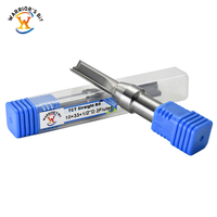 Warrior Fraise en carbure de tungstène 2 cannelures TCT Outil de coupe CNC droit pour le travail du bois Support OEM personnalisable