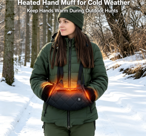 USB Heated <b>Hand</b> Muff 3‑Speed Temp Adjust Portable Electric <b>Hand</b> <b>Warmer</b> for Winter Hunting Fishing Camping <b>Golf</b> Photography - Product Image 4