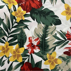 थोक स्टॉक उष्णकटिबंधीय डिजाइन 100% कपास चीन आपूर्तिकर्ता शर्ट कपड़े पोलेनीशियाई से हवाई मुद्रित रेशमी वस्र कपड़े - Product Image 5