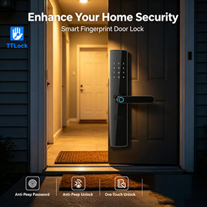 กลอนประตูอัจฉริยะ Glomarket TTLock Ble พร้อมระบบสแกนลายนิ้วมือ  แบบดิจิตอล  ไม่ต้องใช้กุญแจ  สำหรับอพาร์ทเมนท์ โรงแรม ประตูไม้ - Product Image 4