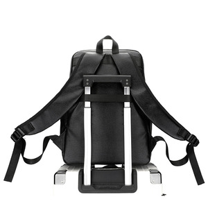 Men's <b>Backpack</b> Business Travel 14 Inch Laptop Bag Solid Color Black And <b>Brown</b> Casual Student Schoolbag - Product Image 4
