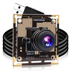 Modulo Fotocamera USB ELP 5MP CMOS OV5640 UVC Mini Webcam Grandangolare Fisheye per Stampante 3D, Auto a Guida Autonoma ELP-USB500W02M-L170 - Product Image 1