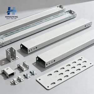 Canal de cableado galvanizado en fábrica, tipo calzadera, de 50 mm a 1000 mm de ancho x 3000 mm de largo |   Canalización Eléctrica Industrial - Product Image 2