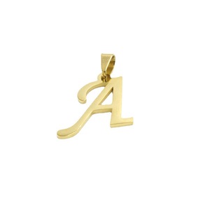 Colgante de letra mayúscula con cierre de semilla de melón |   Dijes con Iniciales Chapados en Oro de 18K PVD para Hacer Joyería DIY, Collares y Pulseras - Product Image 6