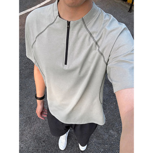 Camiseta de Hombre de Manga Corta, Transpirable, de Poliéster, Diseño Liso Estilo Japonés Dsquared, Nueva Colección Verano 2026, Precio Sugerido de Venta 58 - Product Image 1