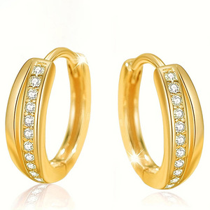 Orecchini a Cerchio Line Hoop per Donne, Accessori per Orecchie Classici per Uso Quotidiano - Product Image 3