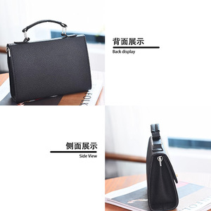 Women's <b>Small</b> Square Crossbody Bag Black Durable <b>Lock</b> Closure Everyday Use Spring 2025 - Product Image 1