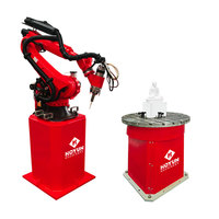 Bras robotique HongYi Sculpture en marbre 3D Routeur CNC 7 axes Gravure sur granit Sculpture sur pierre Machine robotique à vendre