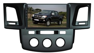 Hot Sales Monitor Do Carro <span class=keywords><strong>Android</strong></span> Auto 4 + 32G Sistema Estéreo de Rádio Do Carro Para TOYOTA Hilux 2007-2014 Multimídia Navegação Carpa camada - Product Image 4