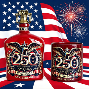 Coffret de verres à whisky USA 250e anniversaire 1776-2026 We The People, ensemble bouteille et verres patriotiques pour la fête de l'Indépendance, pour bar - Product Image 5