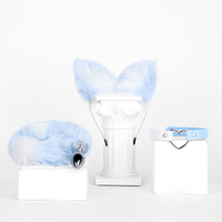 Ensemble de jouets sexuels bondage pour chat : Bandeau oreilles de chat, plug anal, collier, accessoires de cosplay, vêtements exotiques, jeux sexuels pour adultes