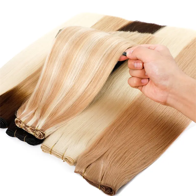 Qingdao LeShine Vietnamese Raw Wholesale Handtied Remy Weft Human Hair Drawn Double Russian Extensions