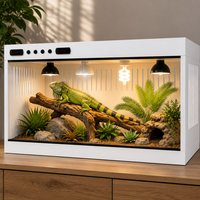 Boîte d'élevage pour reptiles en PVC durable, étanche, ignifuge, avec système de température constante pour gecko