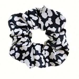 Lot de 10 chouchous écologiques imprimés en sérigraphie de qualité supérieure, élastiques pour cheveux, accessoires pour filles et femmes - Product Image 1