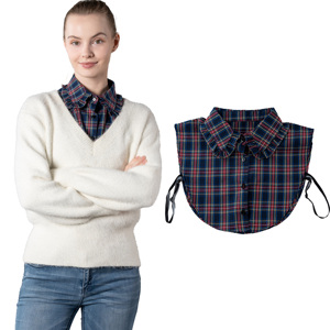 Camiseta de Algodón para Niños con Cuello de Perlas de Colores, Moda Masculina, Cuello de Piedra Natural Falsa, Camiseta para Hombre, Cuello Clerical Pastoral - Product Image 1