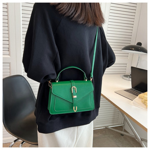 I-0571 Wholesale Ladies Handbags Fashion Designer <b>Purses</b> Single Shoulder Crossbody Bag Candy Tote Belt Buckle PU Handbag - Product Image 5