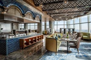 Hotel appartamento lobby in legno moderno light luxury beach <span class=keywords><strong>cafe</strong></span> 5 stelle ristorante in marmo tavoli e sedie - Product Image 3
