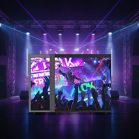 Table de DJ portable d'intérieur, cabine de DJ avec écran LED, contrôle RGB Pixel pour les spectacles en boîte de nuit, bar de DJ, affichage