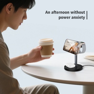 ที่ชาร์จไร้สายแบบพับได้ 3-in-1 รุ่นใหม่ สำหรับโทรศัพท์ 15W นาฬิกา 2.5W หูฟัง 3W - Product Image 5