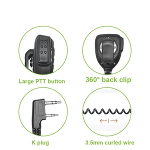 Oem/ODM tùy chỉnh hai chiều năng động cầm tay <span class=keywords><strong>Microphone</strong></span> cardioid Mô hình cực ánh sáng-trọng lượng xách tay cho Walkie Talkie TK cắm - Product Image 3