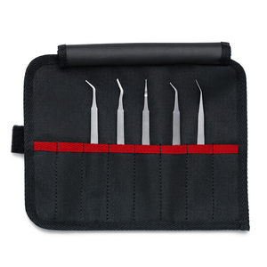 Surtido de pinzas de precisión Smd de 5 piezas para reparación y ensamblaje de productos electrónicos - Product Image 1