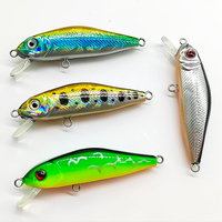 Umpan Ikan MISTER LURE 6cm 4g Minnow Lure dengan Bibir Kecil untuk Ikan Bass Trout dengan Kail Treble Anti Karat Umpan Keras Plastik