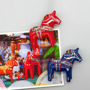 Imanes de nevera en 3D de países de Europa, recuerdo turístico, Dala horse, estocolm, Viking, <span class=keywords><strong>Suecia</strong></span>, recuerdo de Turismo, regalo - Product Image 3