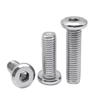 Vis à tête hexagonale chanfreinée en acier inoxydable 304, grande tête plate/ronde, grade 6.8, M3-M12, métrique, à pas grossier, pour verrouillage du contreplaqué - Product Image 5