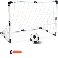 Juego de equipo de Fitness y puerta de fútbol de plástico para exteriores e interiores para niños, juguete educativo de fútbol para niños, juego al aire libre