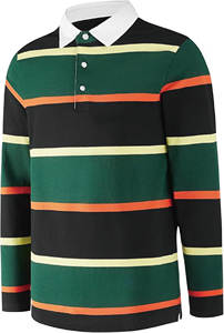 Camiseta de <span class=keywords><strong>Rugby</strong></span> de Manga Larga a Rayas, Camiseta de Algodón de Manga Larga, <span class=keywords><strong>Polo</strong></span> de <span class=keywords><strong>Rugby</strong></span> Hecho a Medida, Ropa de Equipo de <span class=keywords><strong>Rugby</strong></span>, Camiseta de <span class=keywords><strong>Rugby</strong></span> de Peso Pesado - Product Image 5