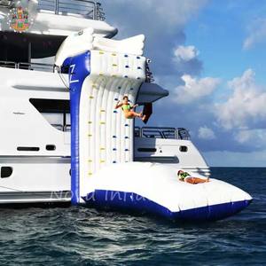 เกมปีนน้ำเป่าลมเกรดเชิงพาณิชย์โนวาพร้อมแผ่นสไลด์สำหรับสวนวัสดุพีวีซีความจุ100-500กิโลกรัมรับประกัน1ปี - Product Image 6