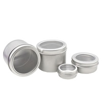 Auf Lager Leere Aluminiumdose 30g 60g 80g 100g 150g Runde Kosmetikverpackung Aluminium-Metallglas für Augencreme Lippenbalsam