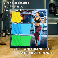 Bandes de Résistance Élastiques pour Exercices de Yoga et Musculation des Fessiers et Cuisses, 5 Niveaux de Tension, Meilleures Ventes sur Alibaba