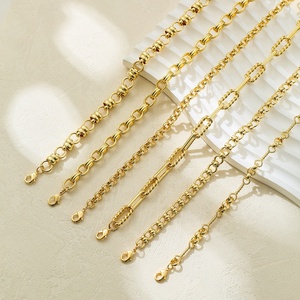 Colar de Corrente Chunky Hip-hop Punk Metal - Joia de Corrente em Forma de O Torcida e Revestida a Ouro 18K - Product Image 1